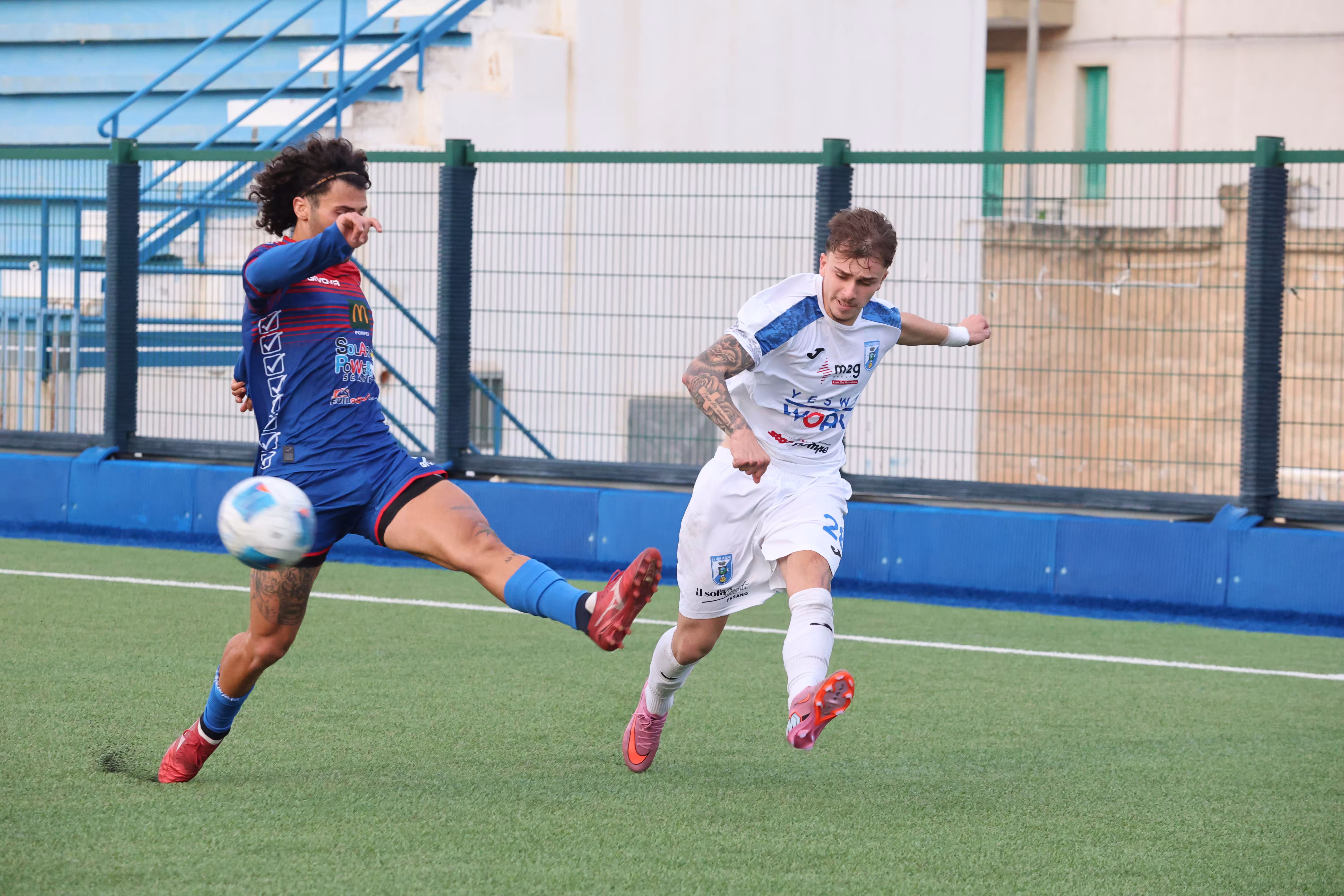 Lambiase in azione contro il Pompei