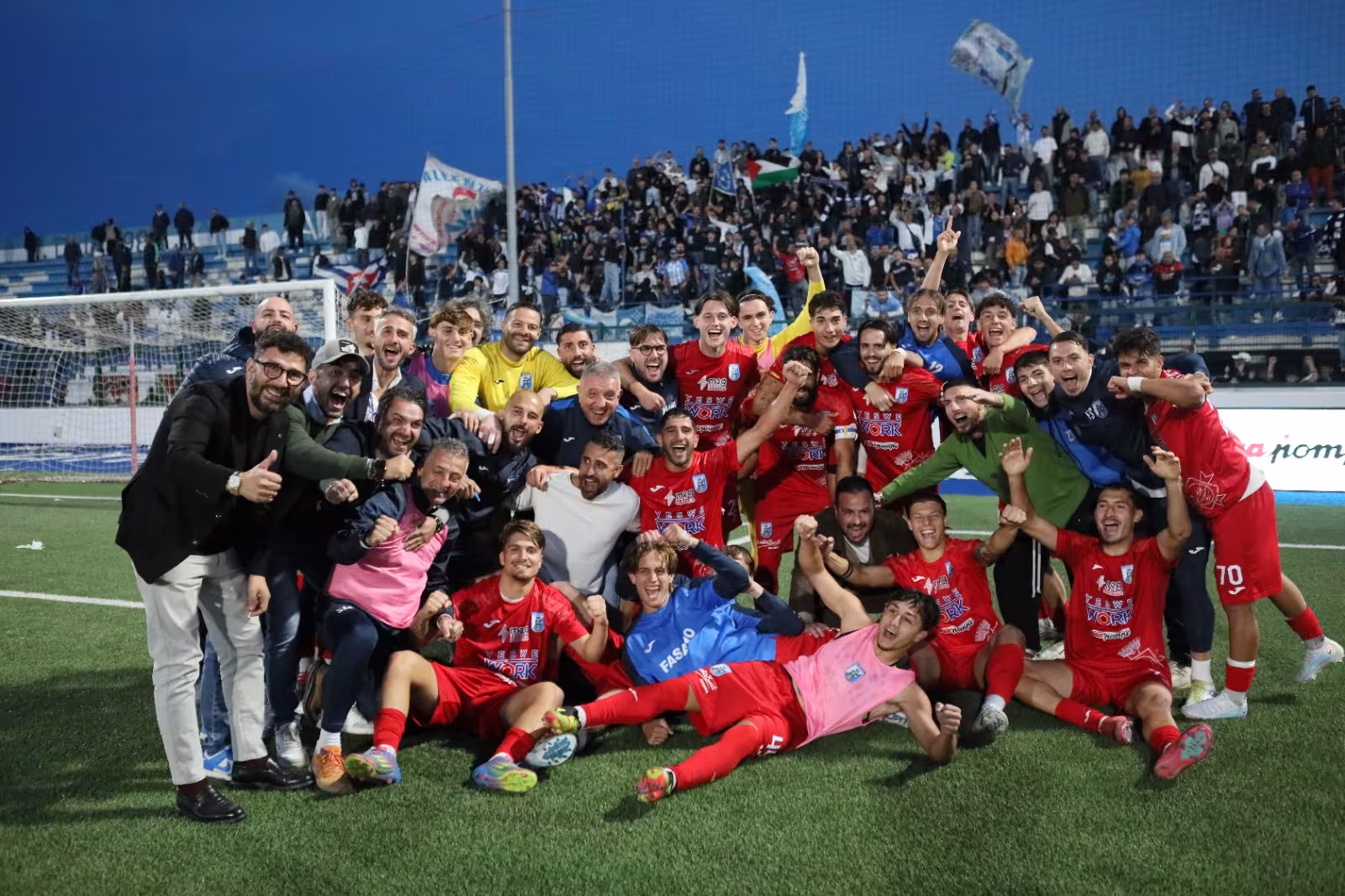 La festa post Fasano-Francavilla