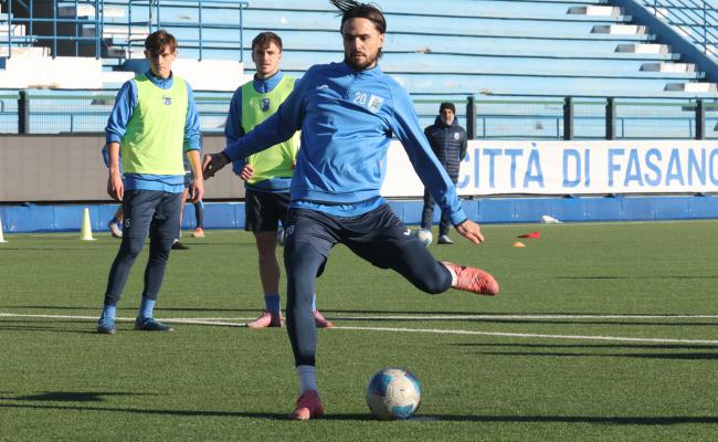 Aniello Salzano in allenamento al Curlo