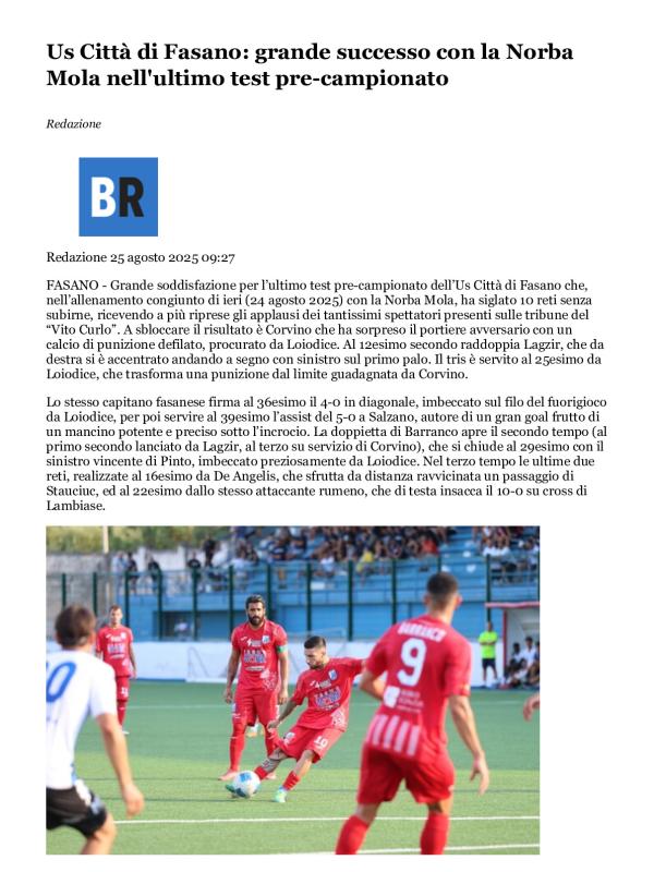 Us Città di Fasano_ grande successo con la Norba Mola nell'ultimo test pre-campionato.pdf